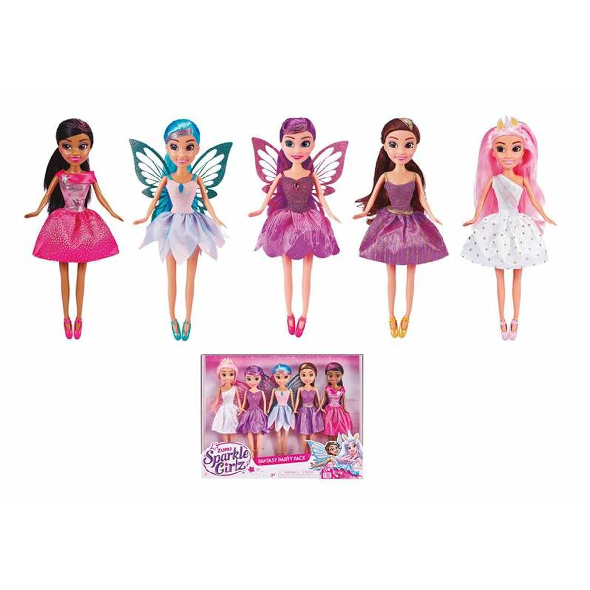 Dockset Sparkle Girlz 5 Delar 25 cm Prinsessa - 2