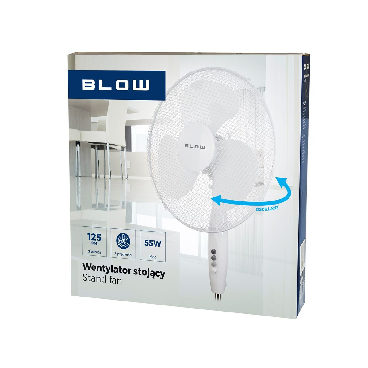 Stående Fläkt Blow 44-064# Vit 110 W - 3