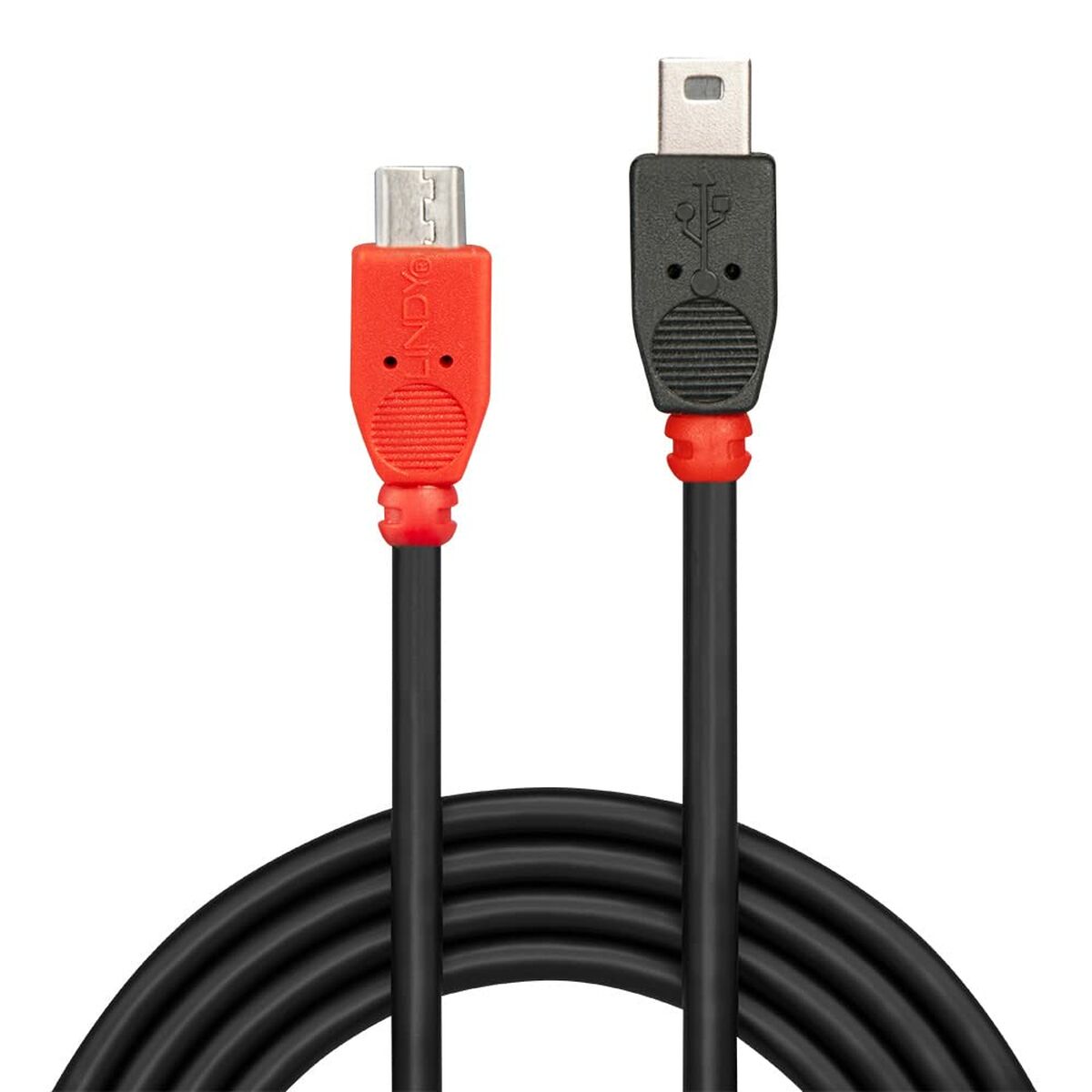 Kabel Micro USB LINDY 31717 50 cm Röd/Svart - 4