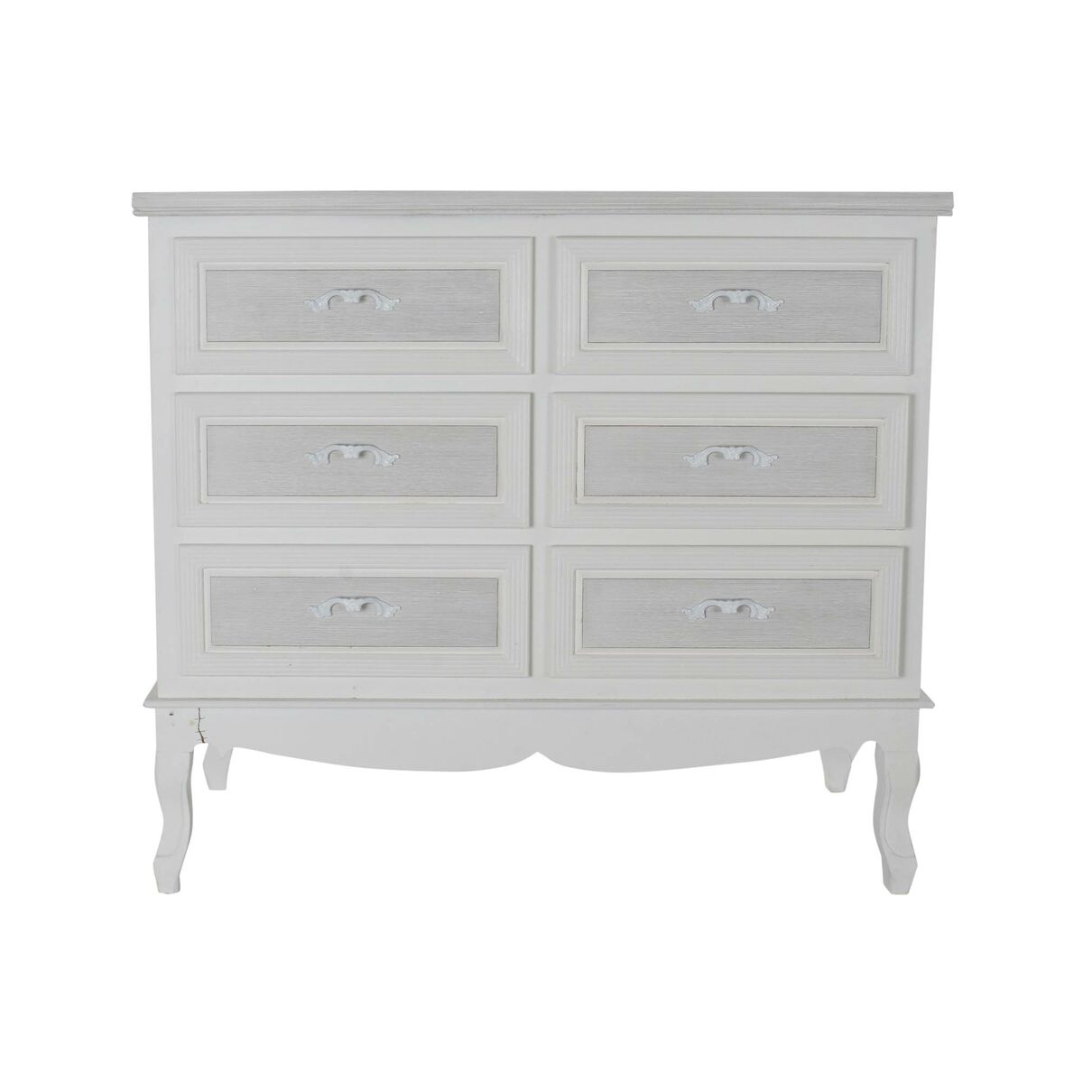 Byrå DKD Home Decor 100 x 40 x 87 cm Trä Vit Romantisk Trä MDF