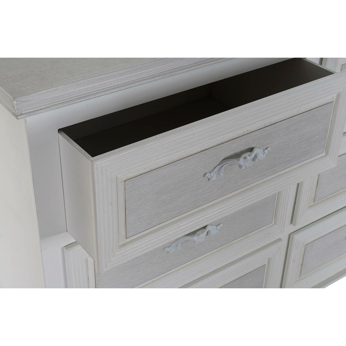 Byrå DKD Home Decor 100 x 40 x 87 cm Trä Vit Romantisk Trä MDF - 3