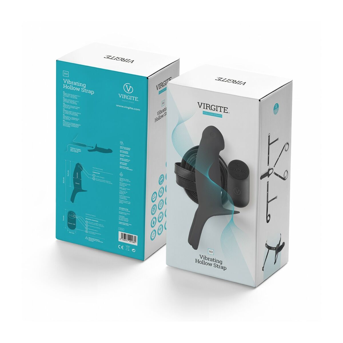 Strap-on dildo Virgite Svart S - 3