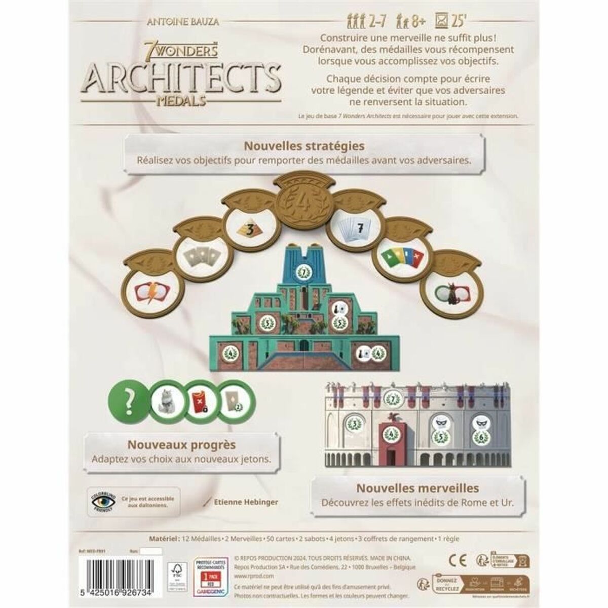 Sällskapsspel Asmodee 7 Wonders : Architects - 5
