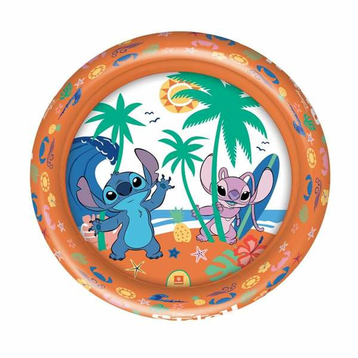 Uppblåsbar plaskpool för barn Unice Toys Ø 100 cm
