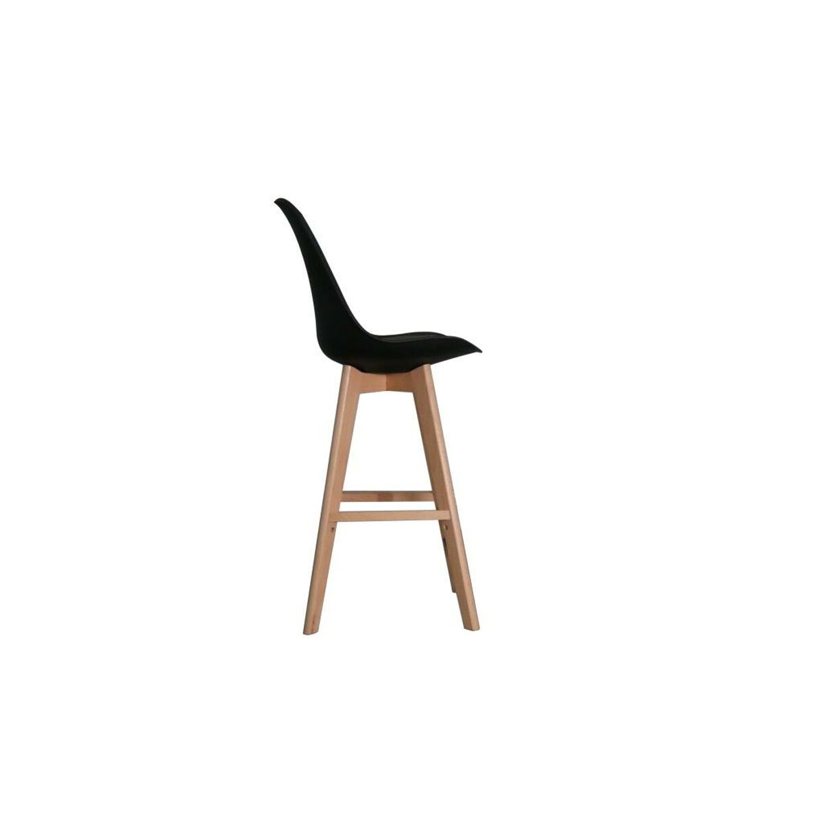 Sittpall DKD Home Decor 57,5 x 50,5 x 109 cm Svart Bok - 2