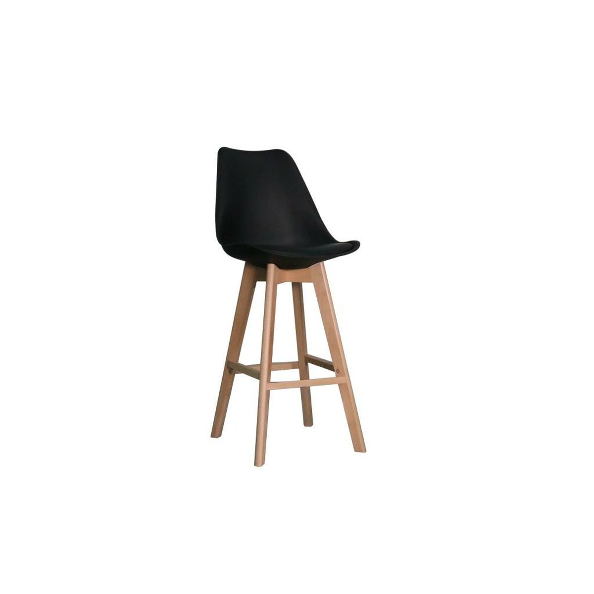 Sittpall DKD Home Decor 57,5 x 50,5 x 109 cm Svart Bok