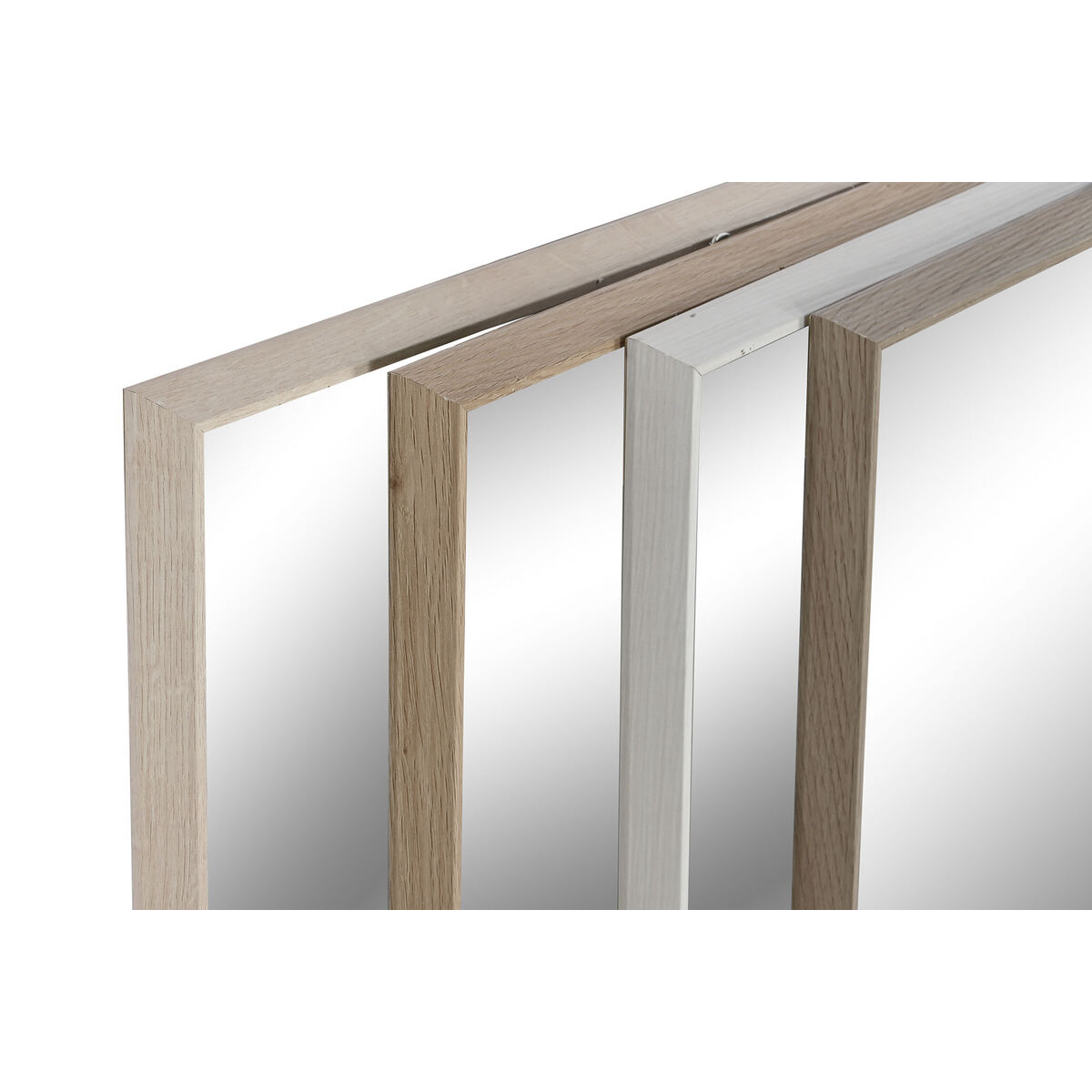 Väggspegel Home ESPRIT Vit Brun Beige Grå Glas polystyren 63,3 x 2,6 x 89,6 cm (4 antal) - 5