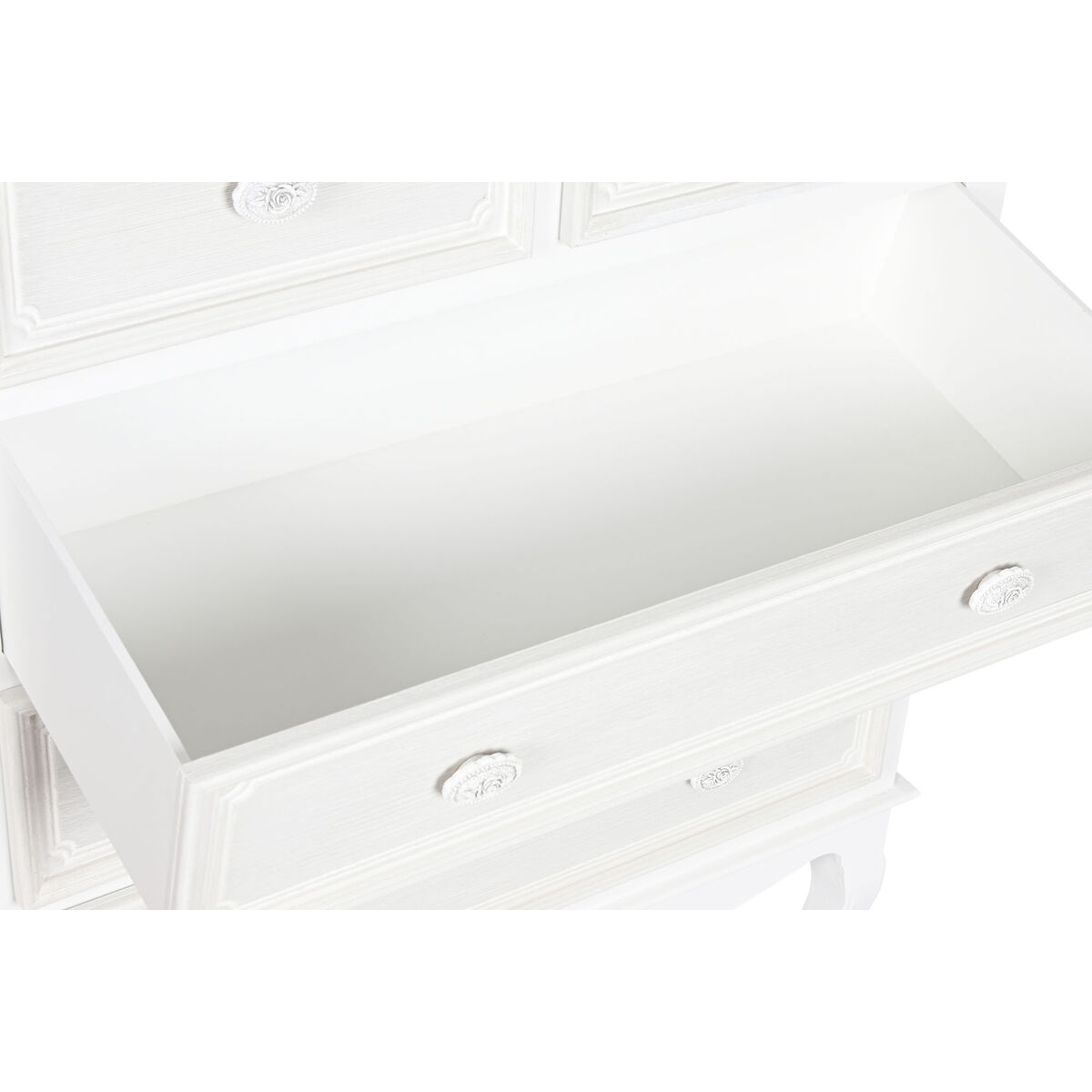 Kommod Home ESPRIT Vit Beige Trä Trä MDF Romantisk 80 x 42 x 105 cm - 3