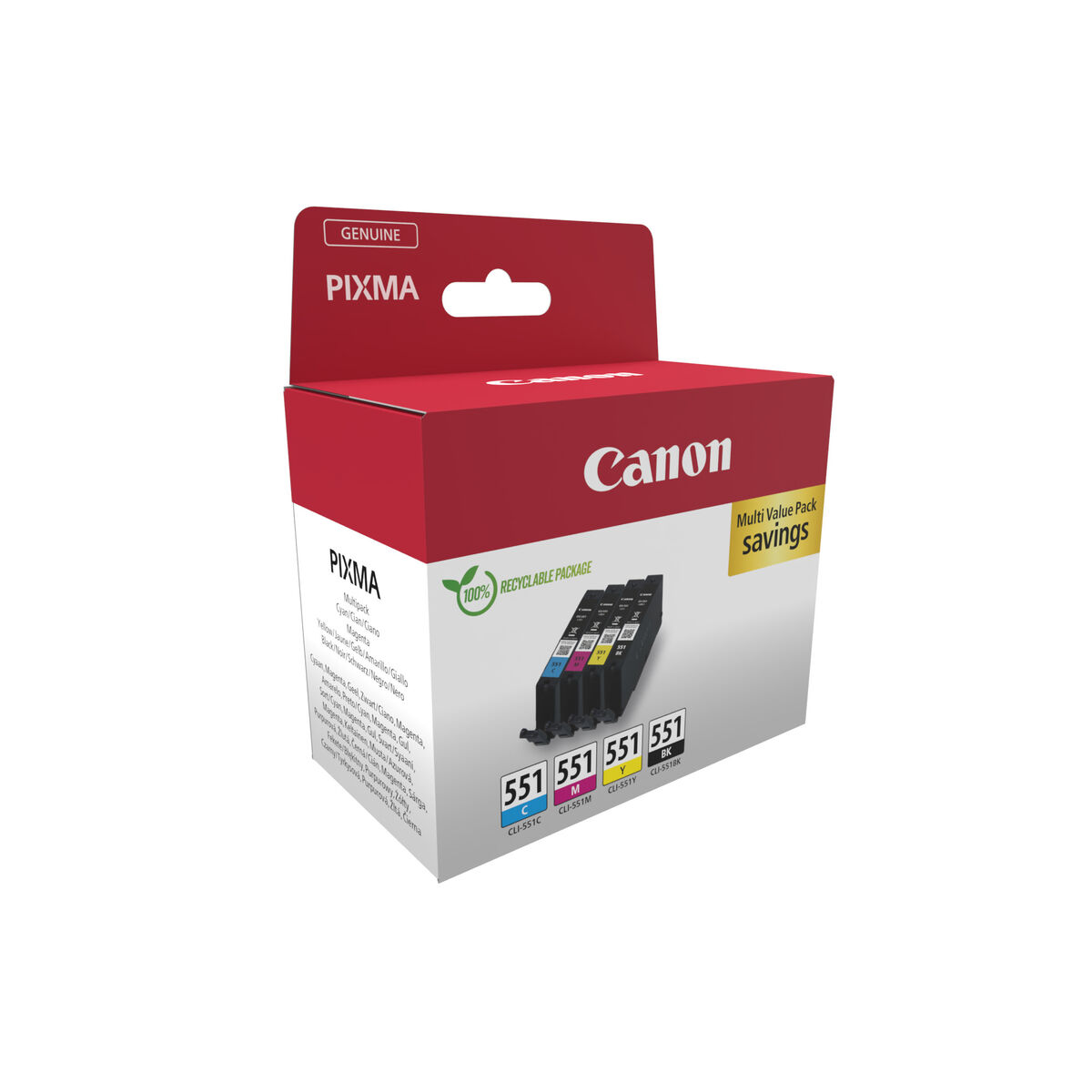 Original Bläckpatron Canon CLI551 Multicolour (1 antal) - 2