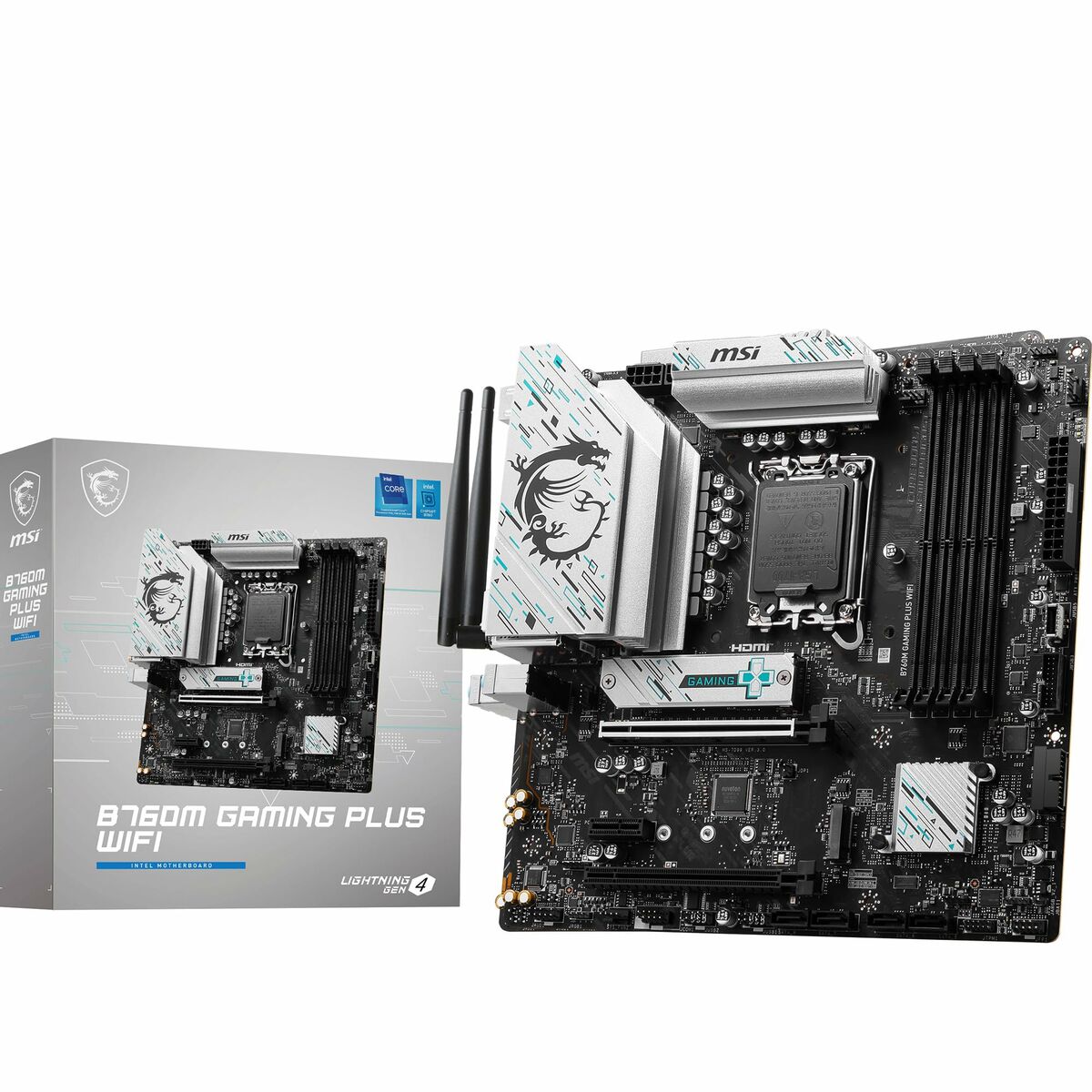 Moderkort MSI B760M GAMING PLUS WIFI Intel B760 LGA 1700 - 2