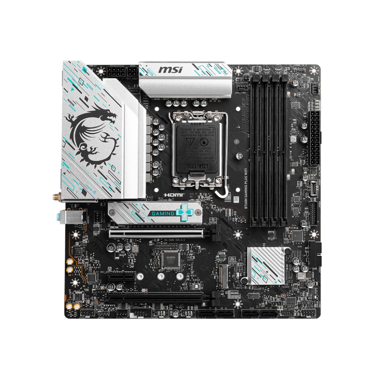 Moderkort MSI B760M GAMING PLUS WIFI Intel B760 LGA 1700