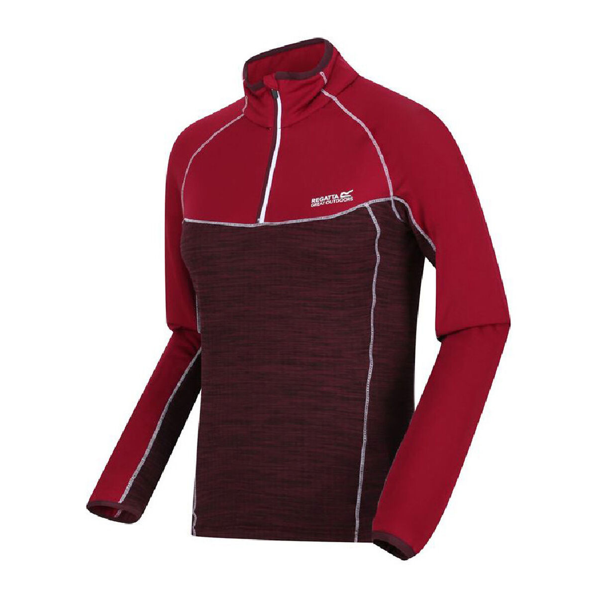 Fleecefoder Regatta Hepley Lightweight Half-Zip Mörkröd - 3