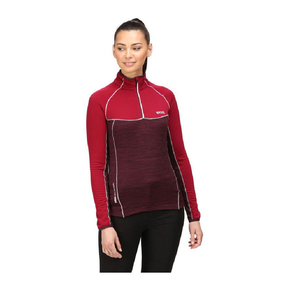 Fleecefoder Regatta Hepley Lightweight Half-Zip Mörkröd - 5