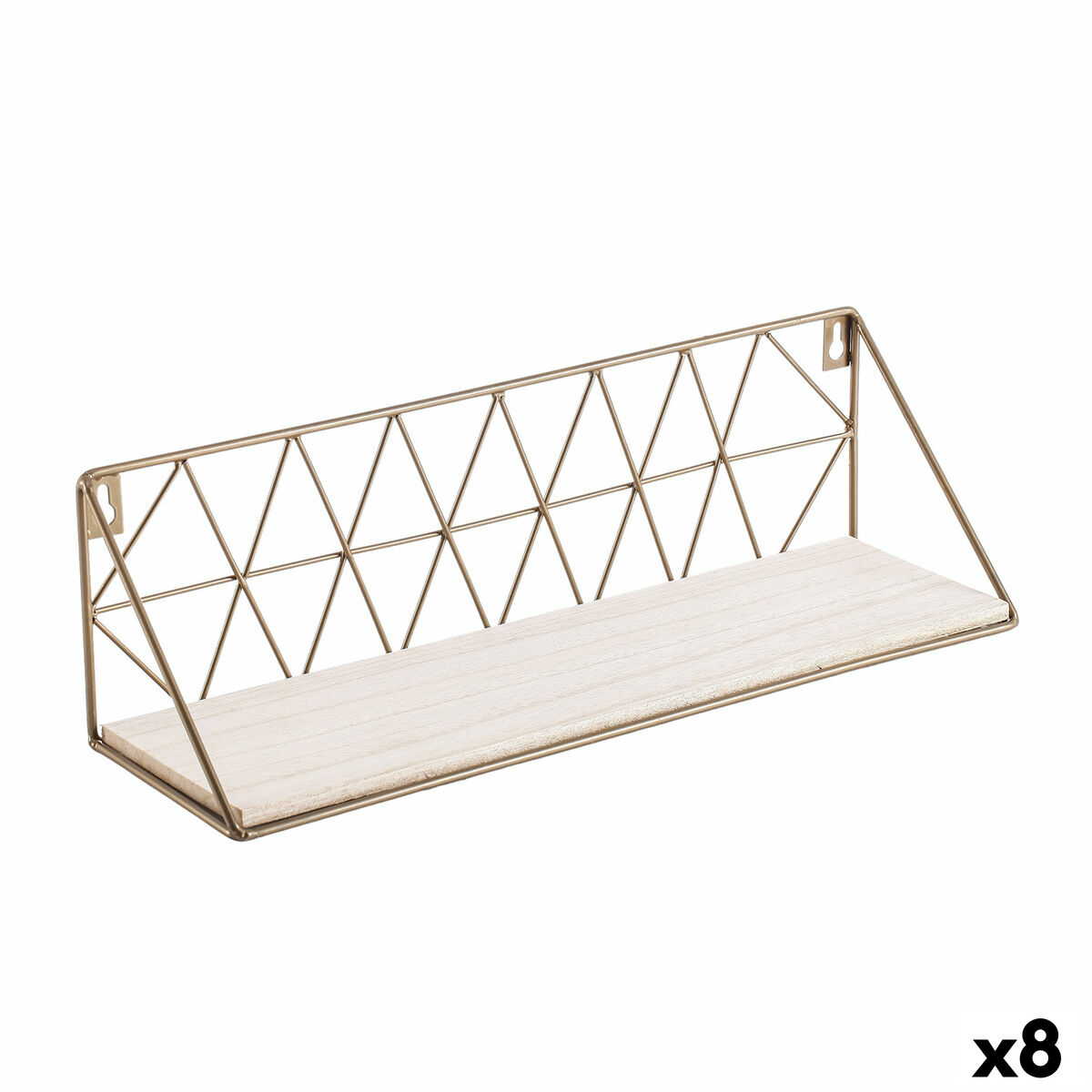 Bokhylla Vinthera Moa Stål Gyllene 40 x 12 x 12 cm (8 antal)