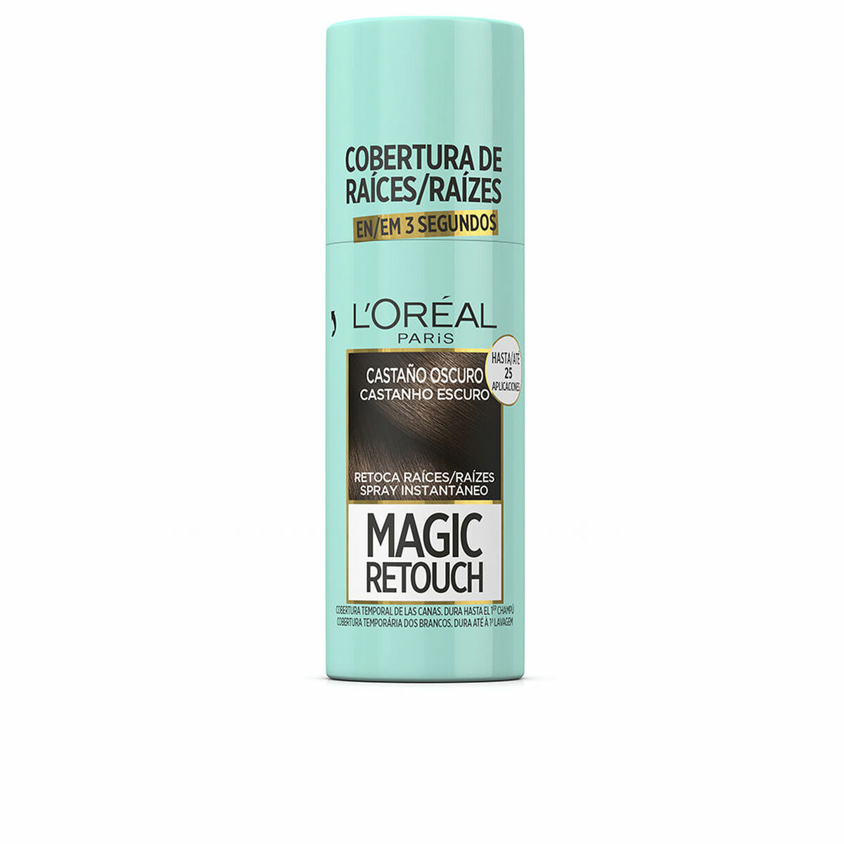 Tillfällig spray för utväxt L'Oréal Paris Magic Retouch Kastanjebrun Nº 3-Castano Oscuro Spray 75 ml