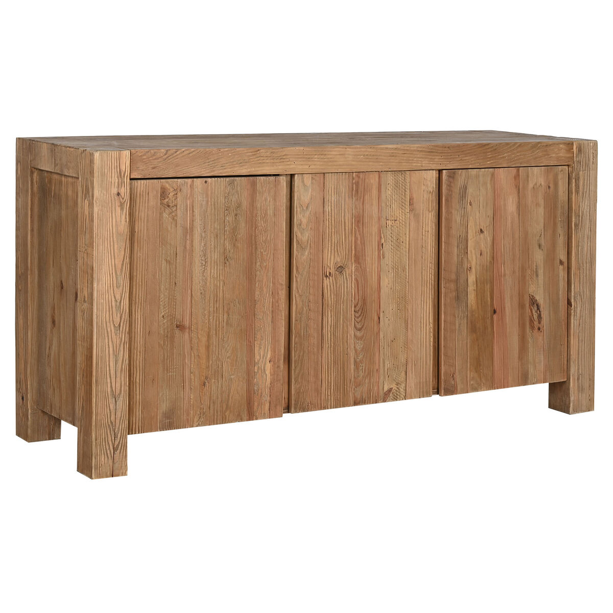 Skänk Home ESPRIT Brun Naturell Furu Återvunnet Trä 168 x 51 x 85 cm