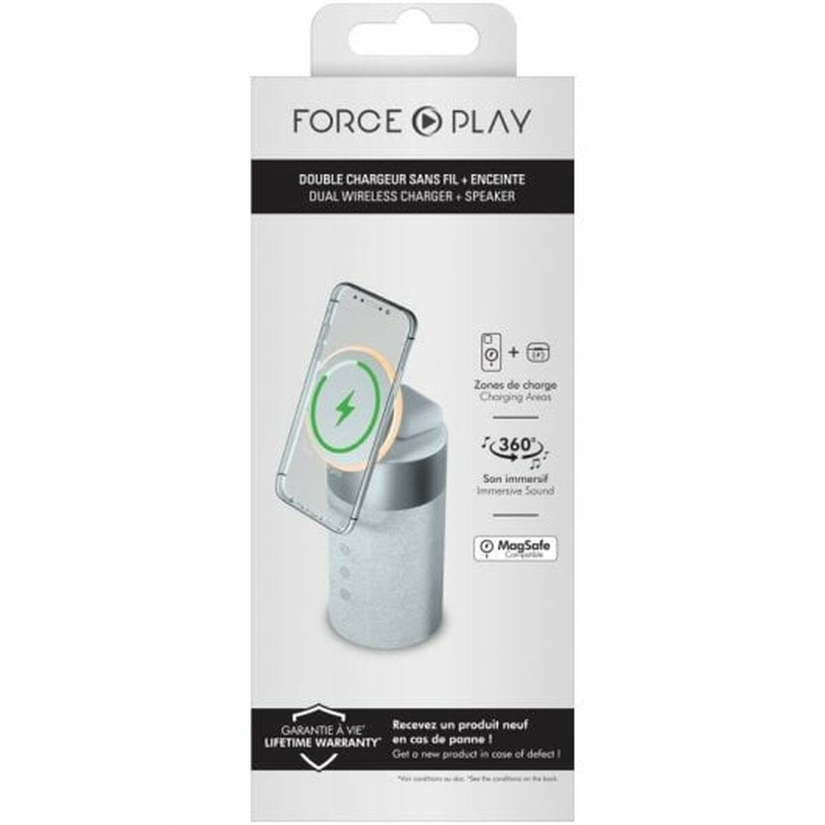 Bärbar Bluetooth Högtalare Force Play BigBen 20 W Grå - 3