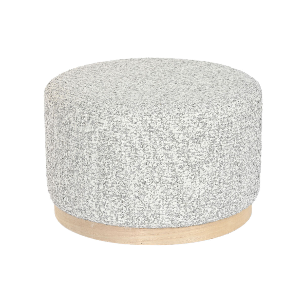 Sittpall DKD Home Decor 48 x 48 x 31 cm Ljusgrå