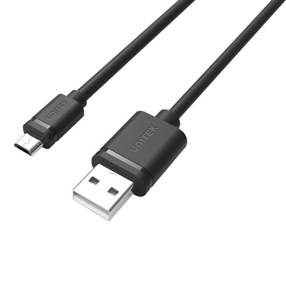 USB-kabel till mikro-USB Unitek Y-C451GBK Svart 1 m - 2