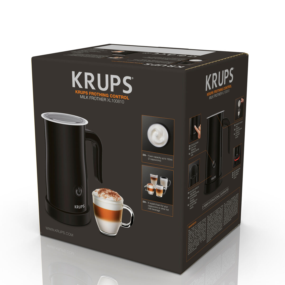 Mjölkskummare Krups XL1008 Svart 500 W 150 ml - 6