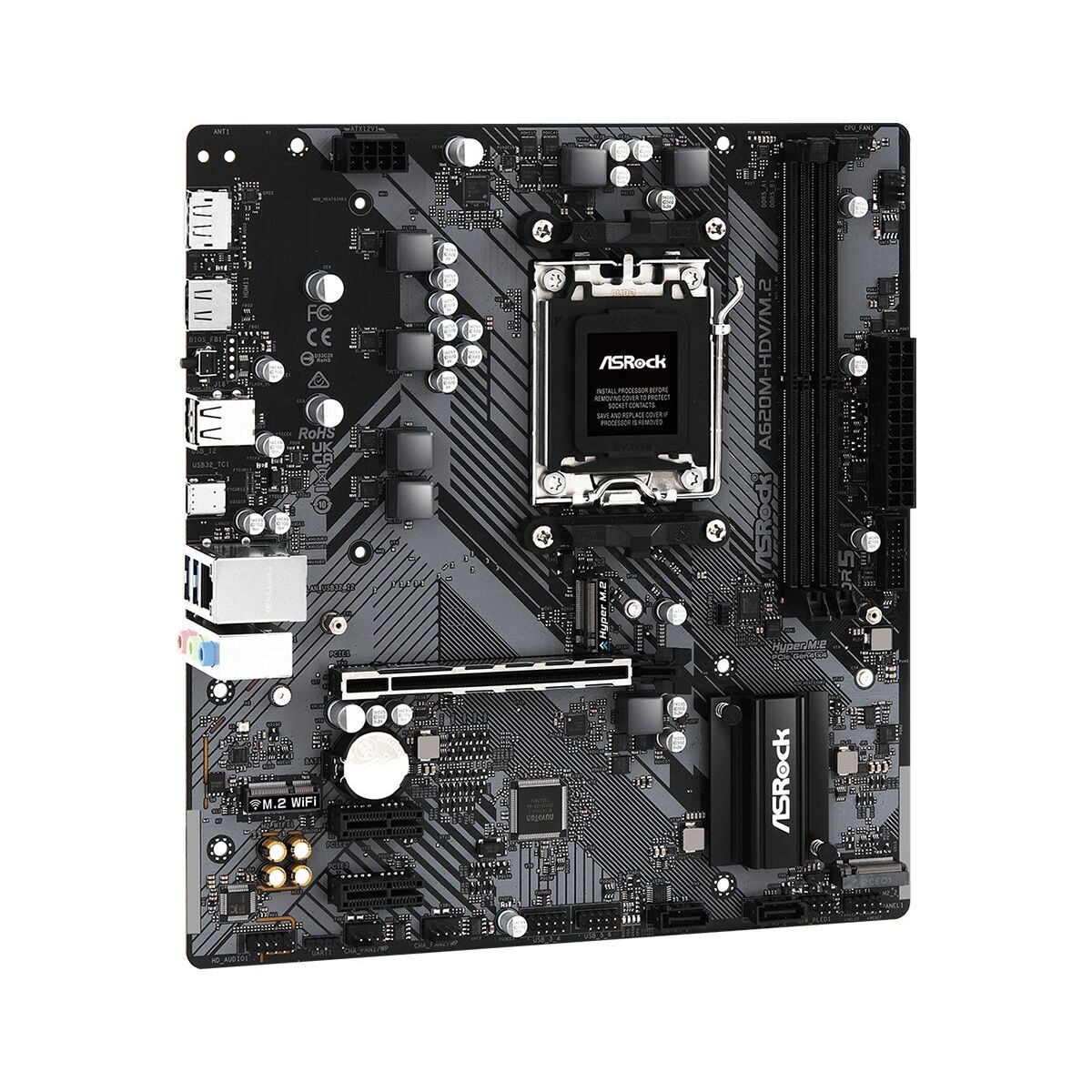 Moderkort ASRock A620M-HDV/M.2 AMD AM5 AMD - 4