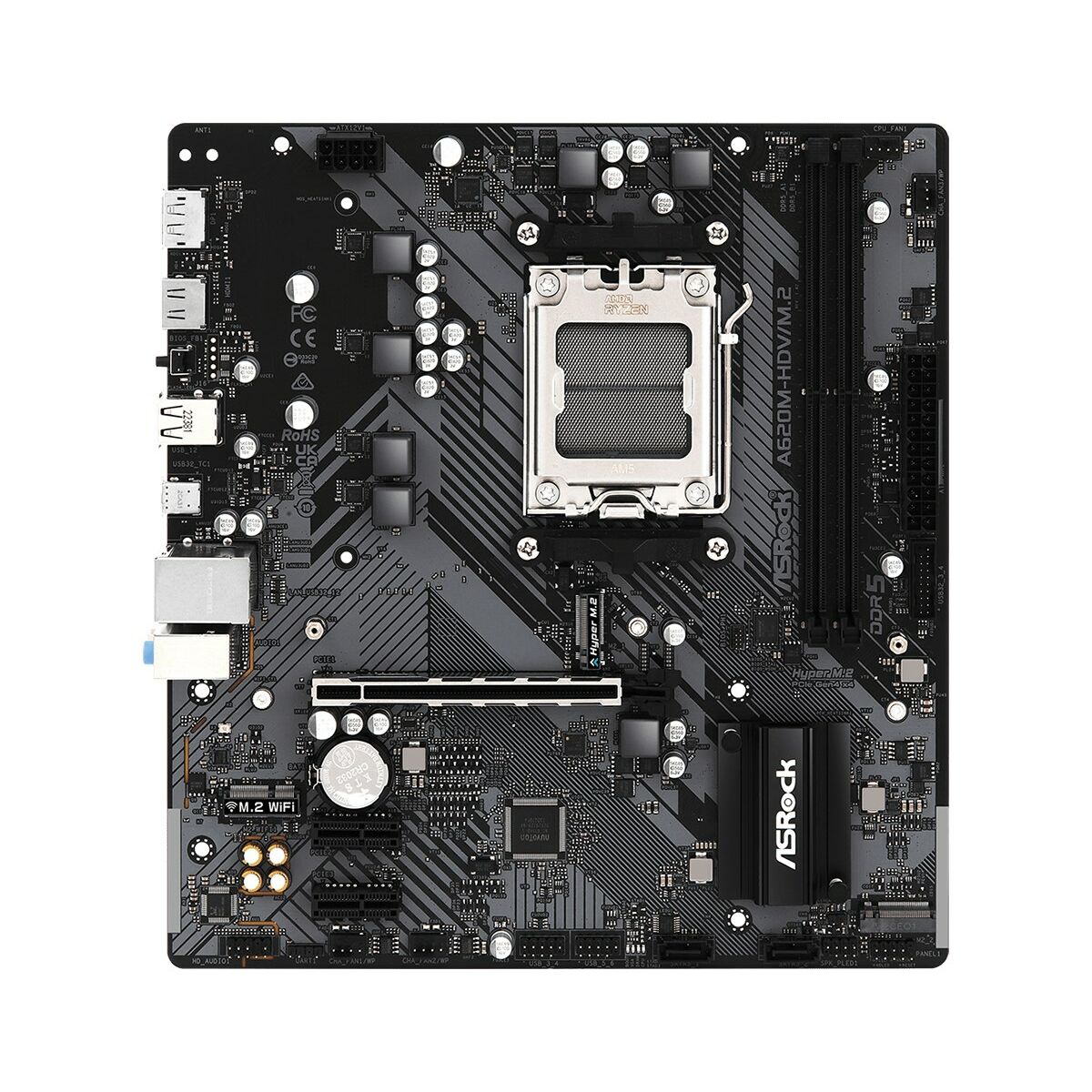 Moderkort ASRock A620M-HDV/M.2 AMD AM5 AMD - 2