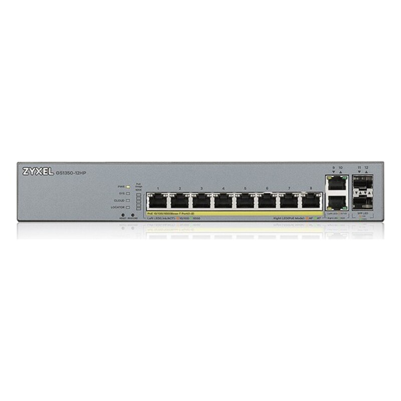 Switch ZyXEL GS1350-12HP-EU0101F 10 Gb 130W Grå - 4
