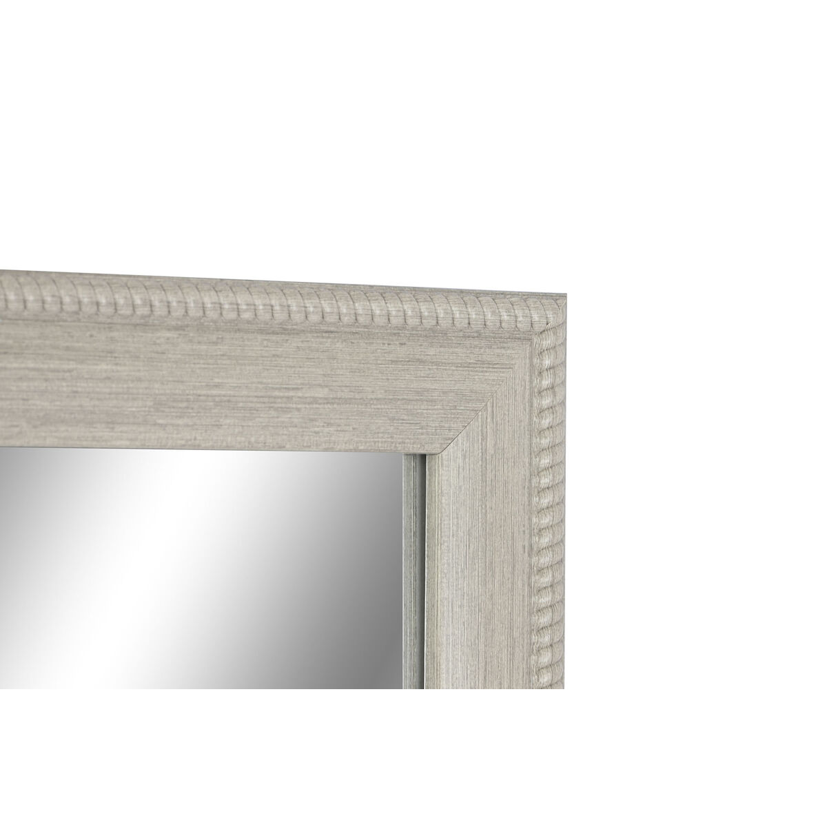 Väggspegel Home ESPRIT Vit Brun Beige Grå Glas polystyren 36 x 2 x 125 cm (4 antal) - 4