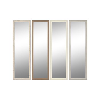 Väggspegel Home ESPRIT Vit Brun Beige Grå Glas polystyren 36 x 2 x 125 cm (4 antal)