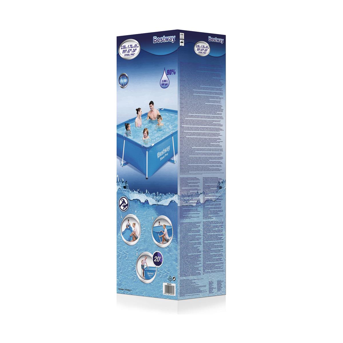 Bollhav Bestway Steel Pro 56403b (259 x 170 x 61 cm) - 10