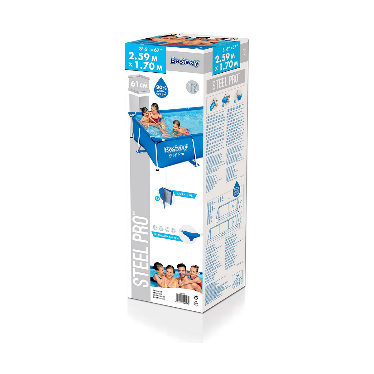 Bollhav Bestway Steel Pro 56403b (259 x 170 x 61 cm) - 8