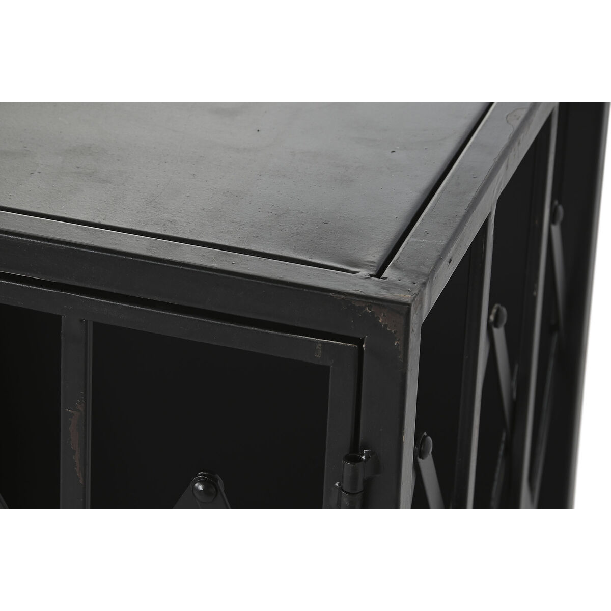Byrå Home ESPRIT Brun Svart Metall Gran Loft 122,5 x 32,5 x 74 cm - 3