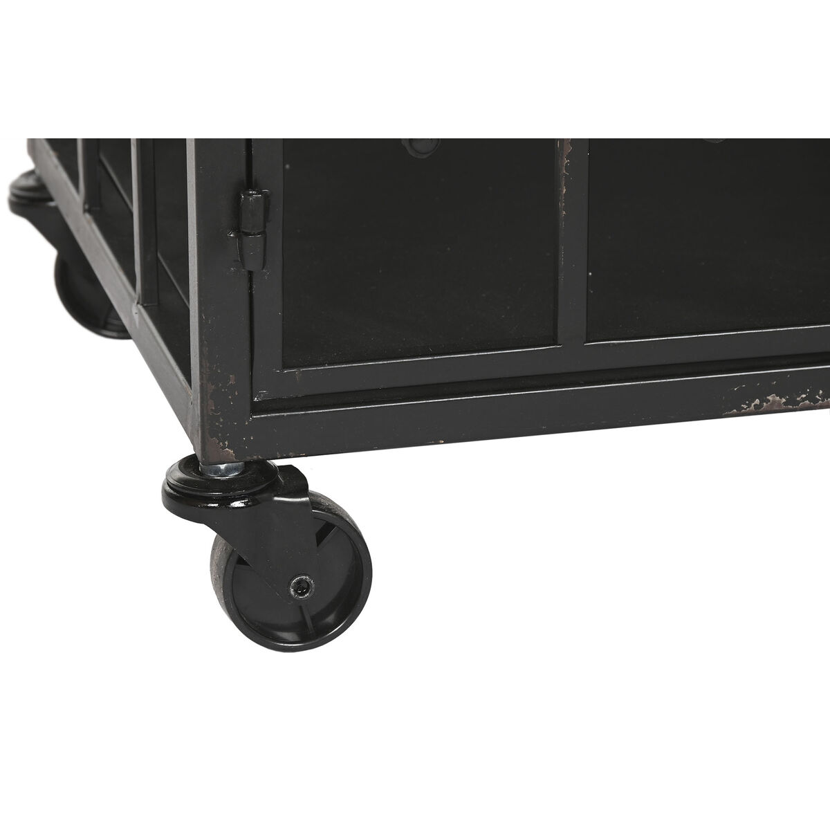 Byrå Home ESPRIT Brun Svart Metall Gran Loft 122,5 x 32,5 x 74 cm - 7