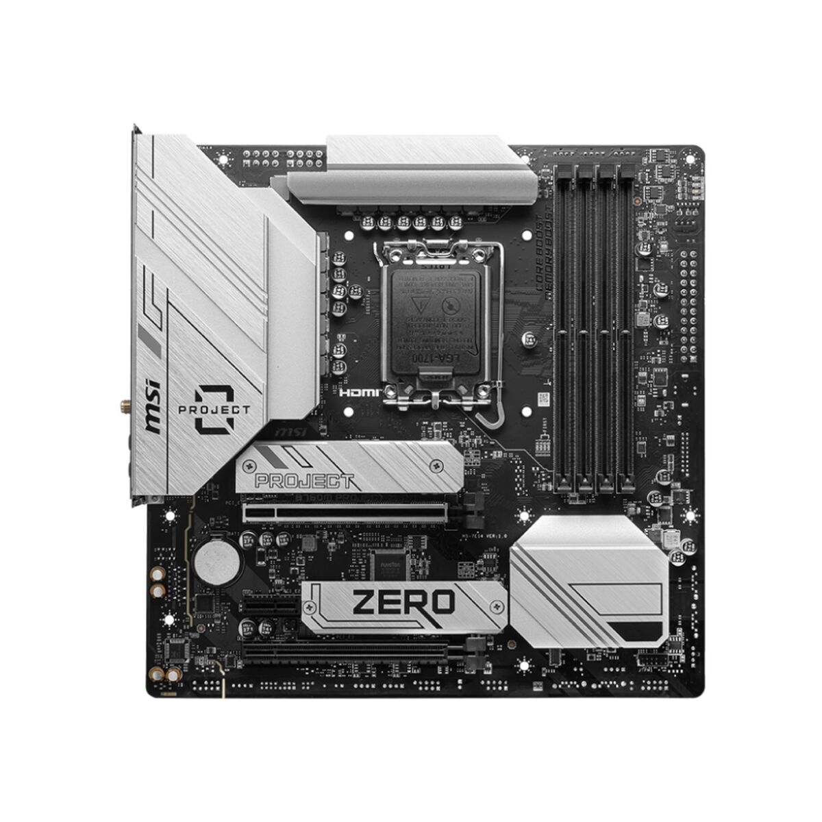 Moderkort MSI B760M PROJECT ZERO Intel B760 LGA 1700 - 2