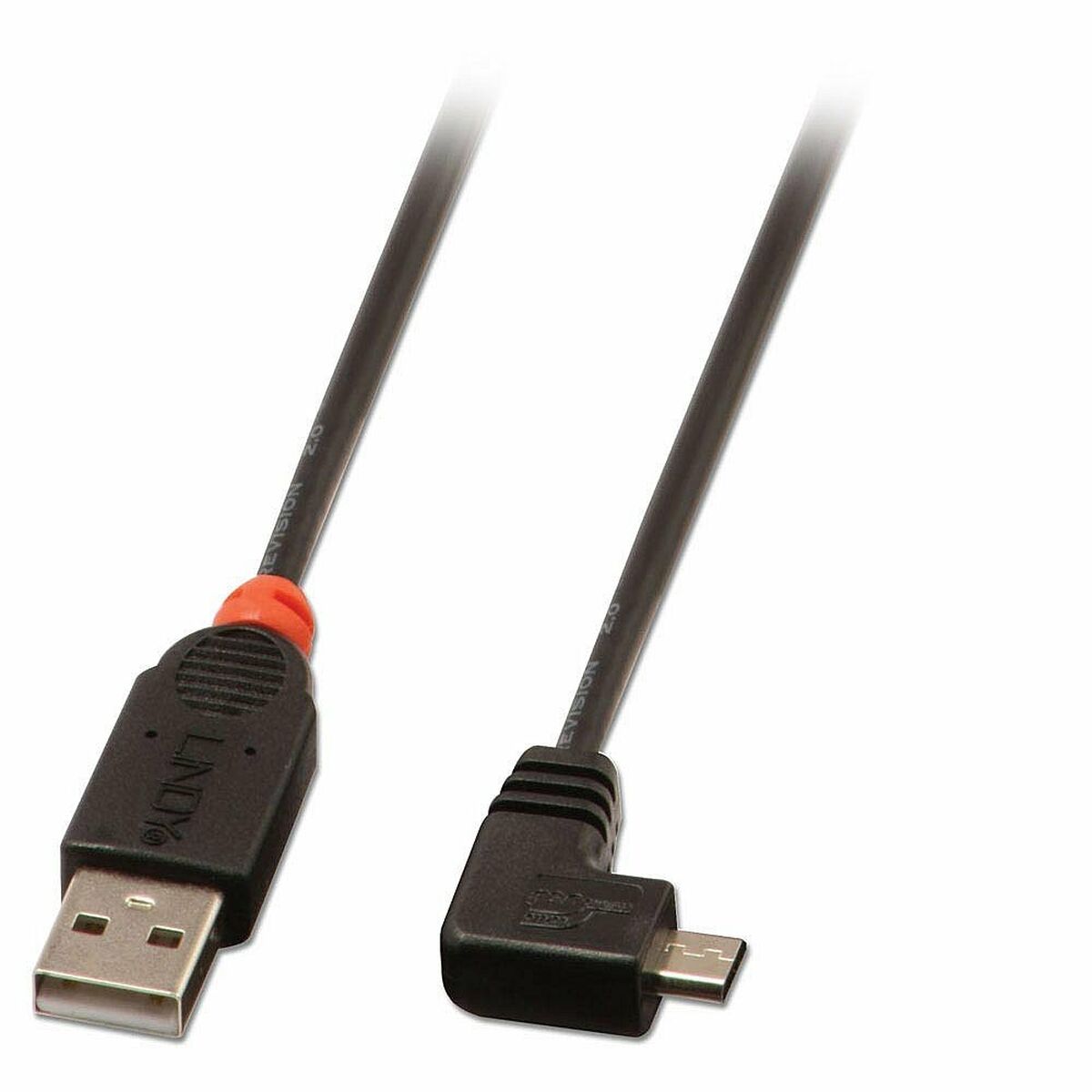 USB 2.0 A till Micro USB B Kabel LINDY 31977 2 m Svart - 2