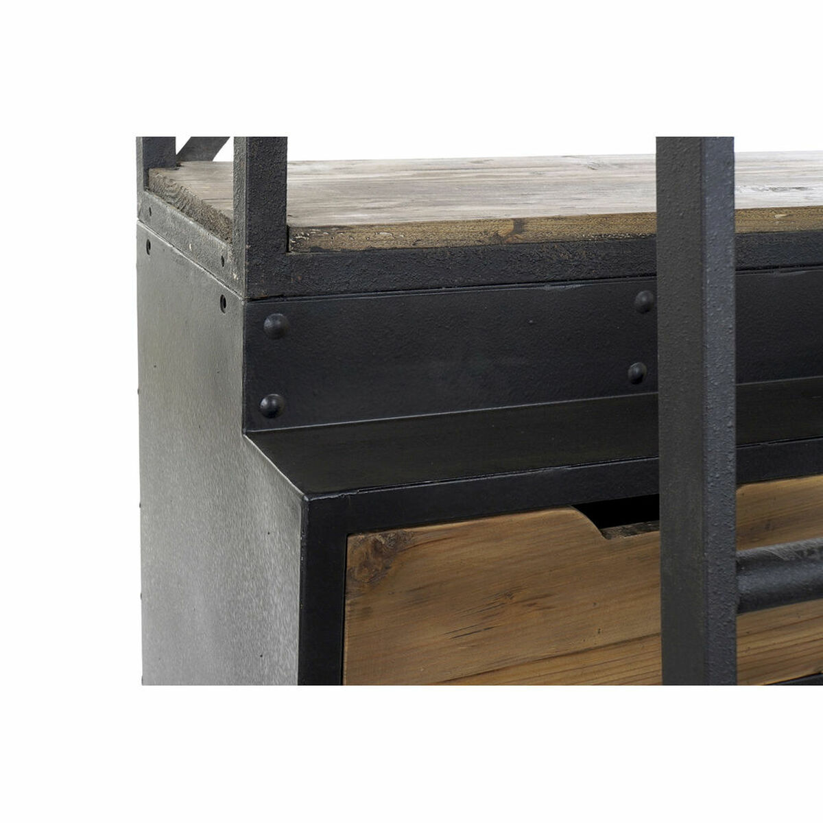 Bokhandel DKD Home Decor Metall Aluminium Furu (160 x 45 x 243 cm) - 5