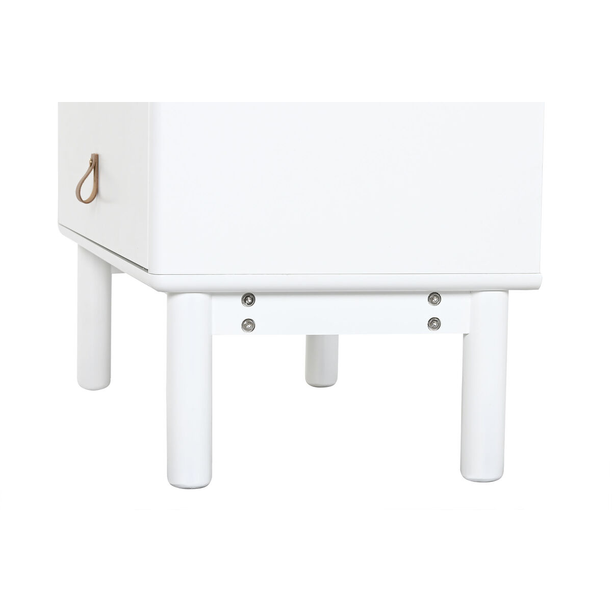 Byrå Home ESPRIT Vit Naturell polypropen Trä MDF 80 x 40 x 117 cm - 7