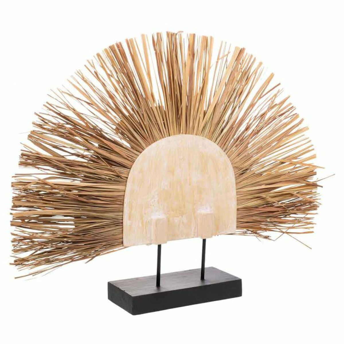 Prydnadsfigur Alexandra House Living Svart Naturell Påfågel 53 x 12 x 64 cm - 4