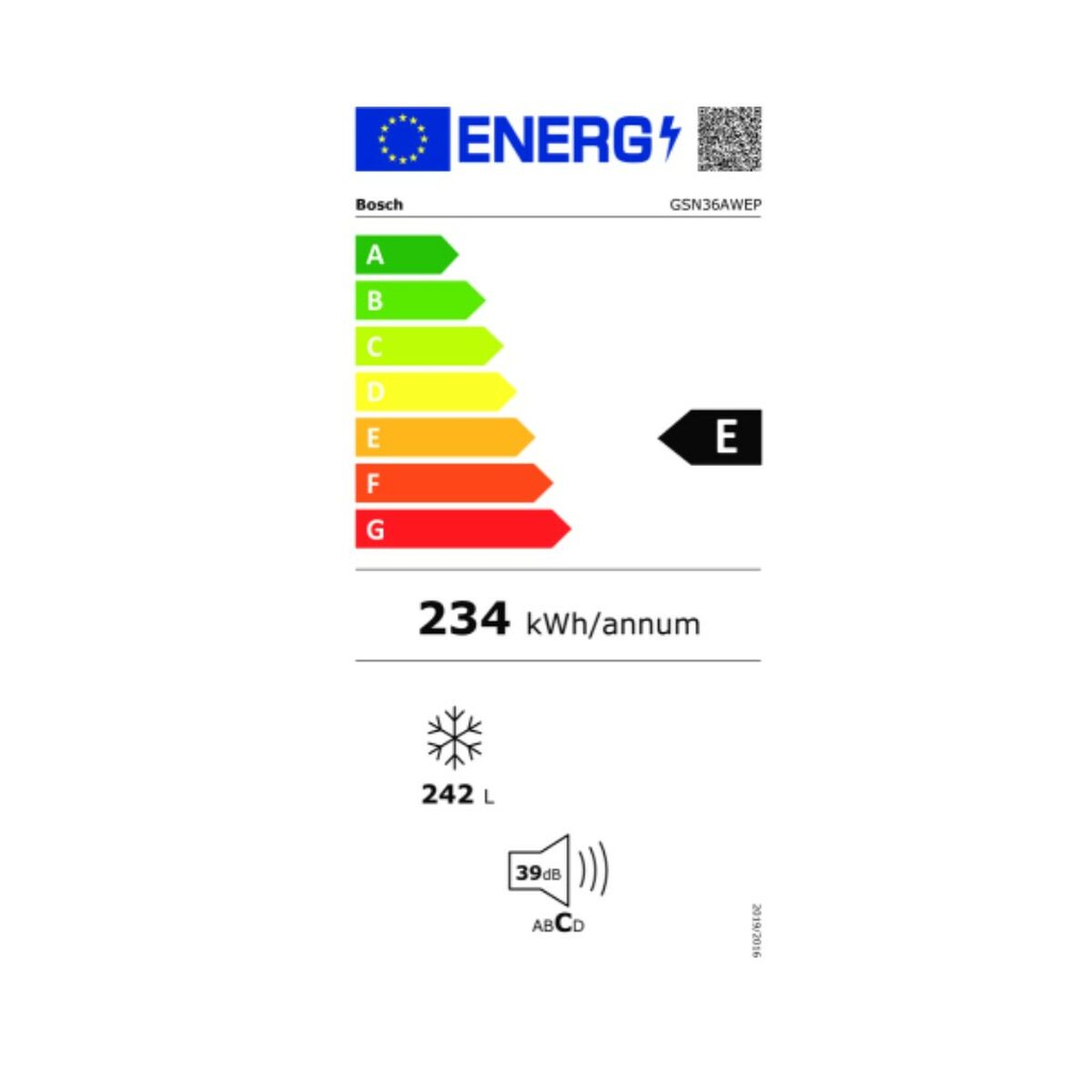 Frys BOSCH GSN36AWEP Vit (242 L) - 3