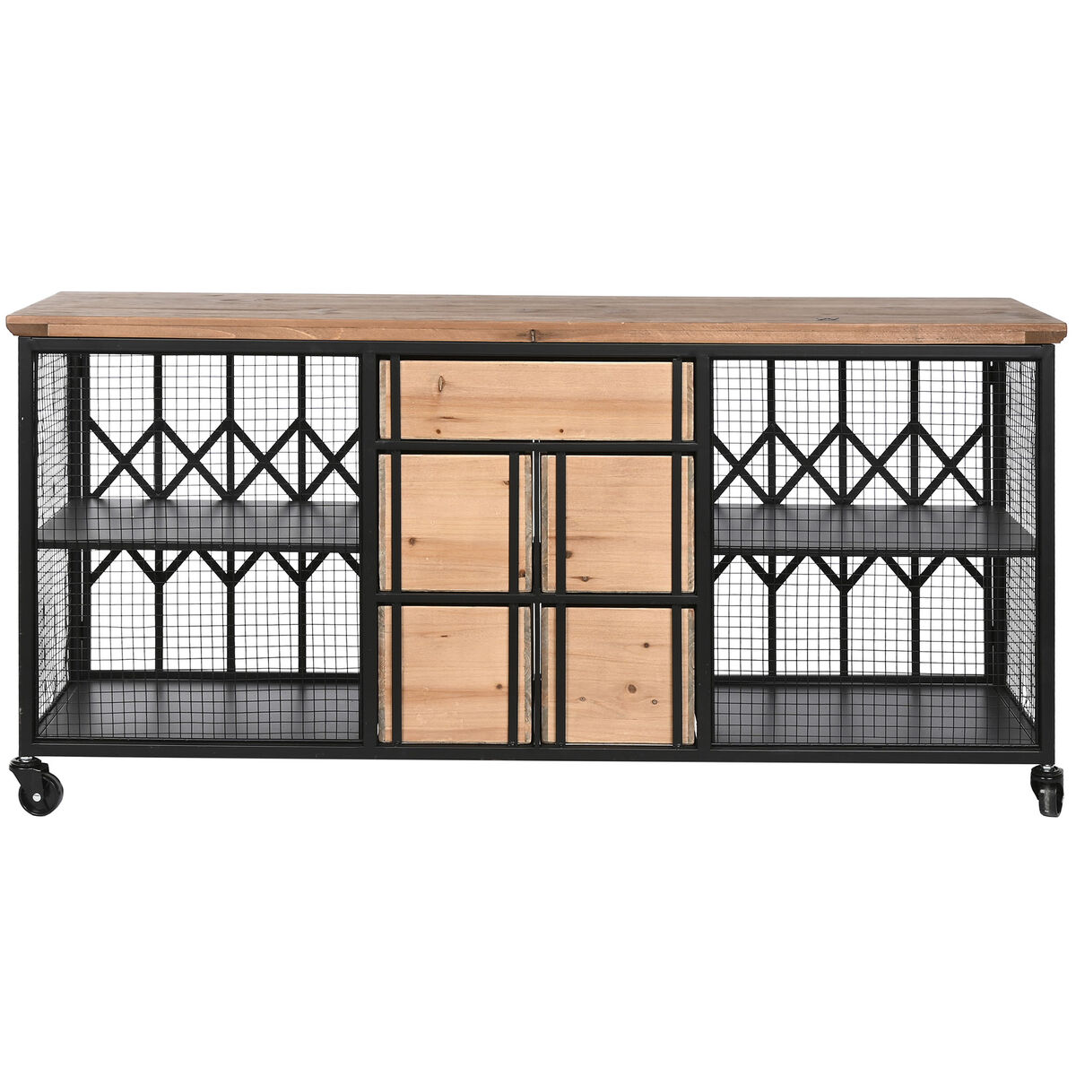Byrå Home ESPRIT Metall Gran Loft 122 x 37 x 58,5 cm - 2