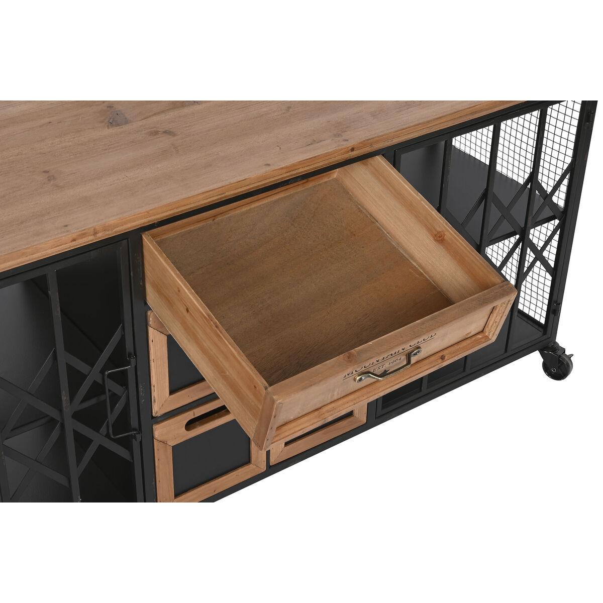 Byrå Home ESPRIT Metall Gran Loft 122 x 37 x 58,5 cm - 4
