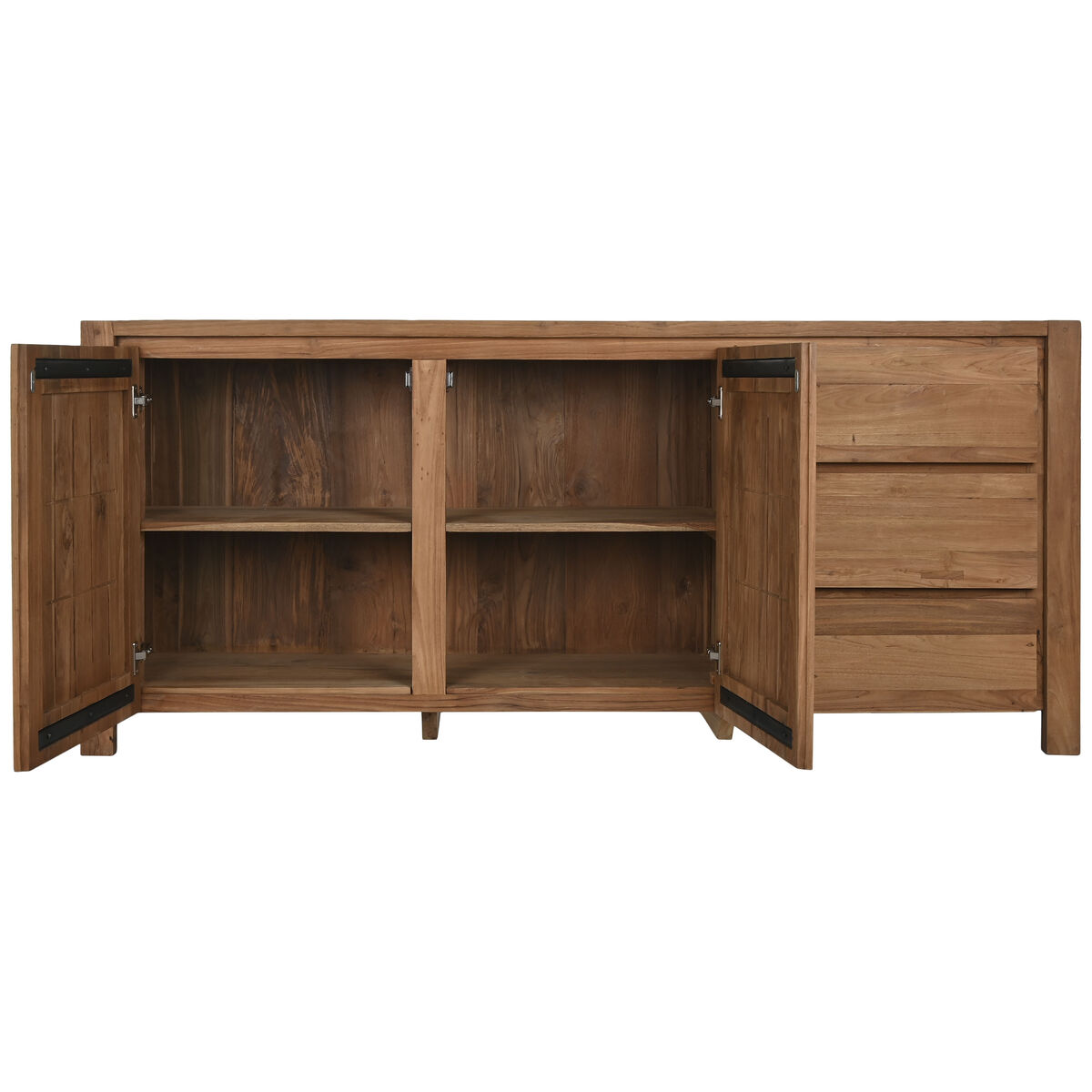 Skänk Home ESPRIT Naturell Teak 180 x 45 x 80 cm - 3