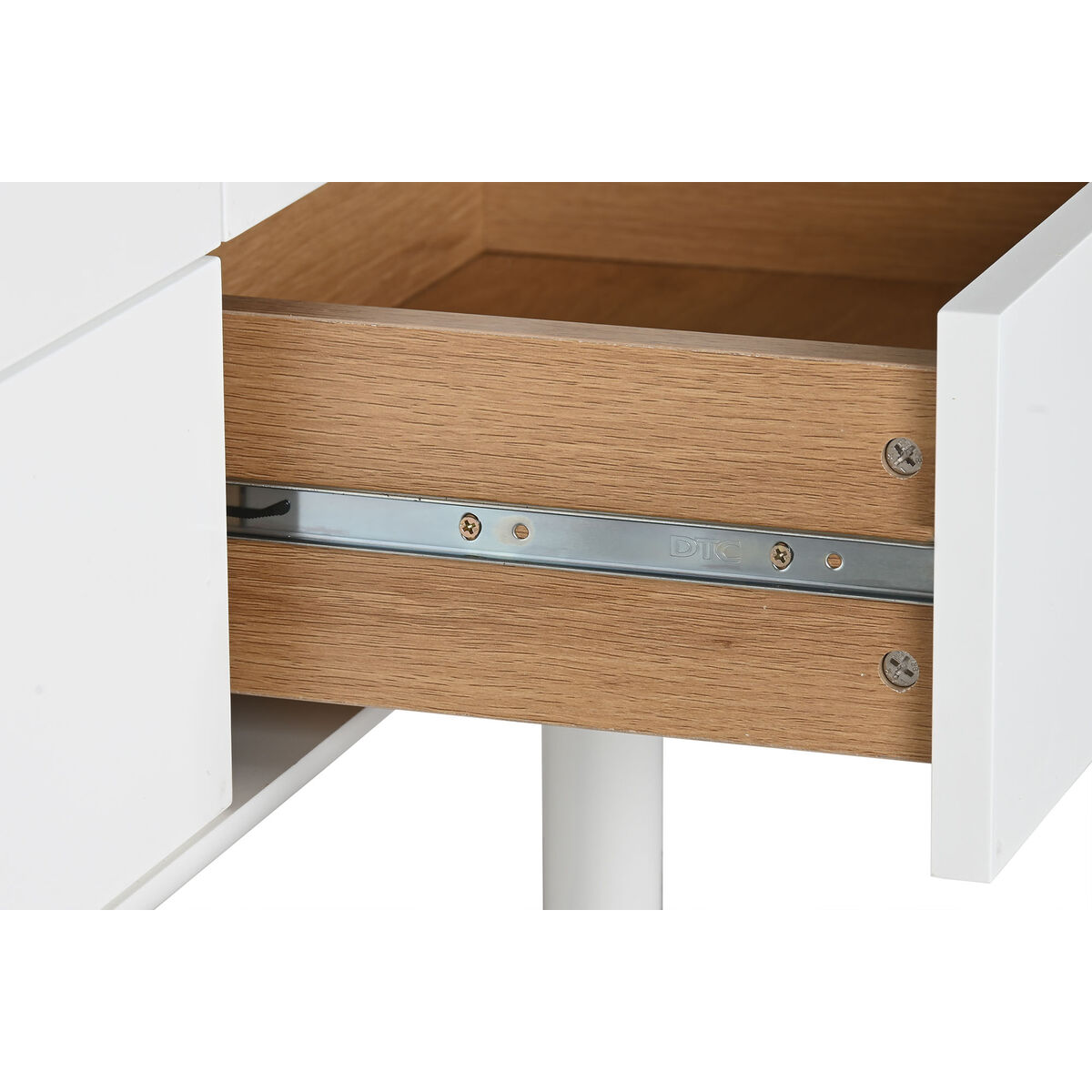 Kommod Home ESPRIT Vit Naturell polypropen Trä MDF 120 x 40 x 75 cm - 4