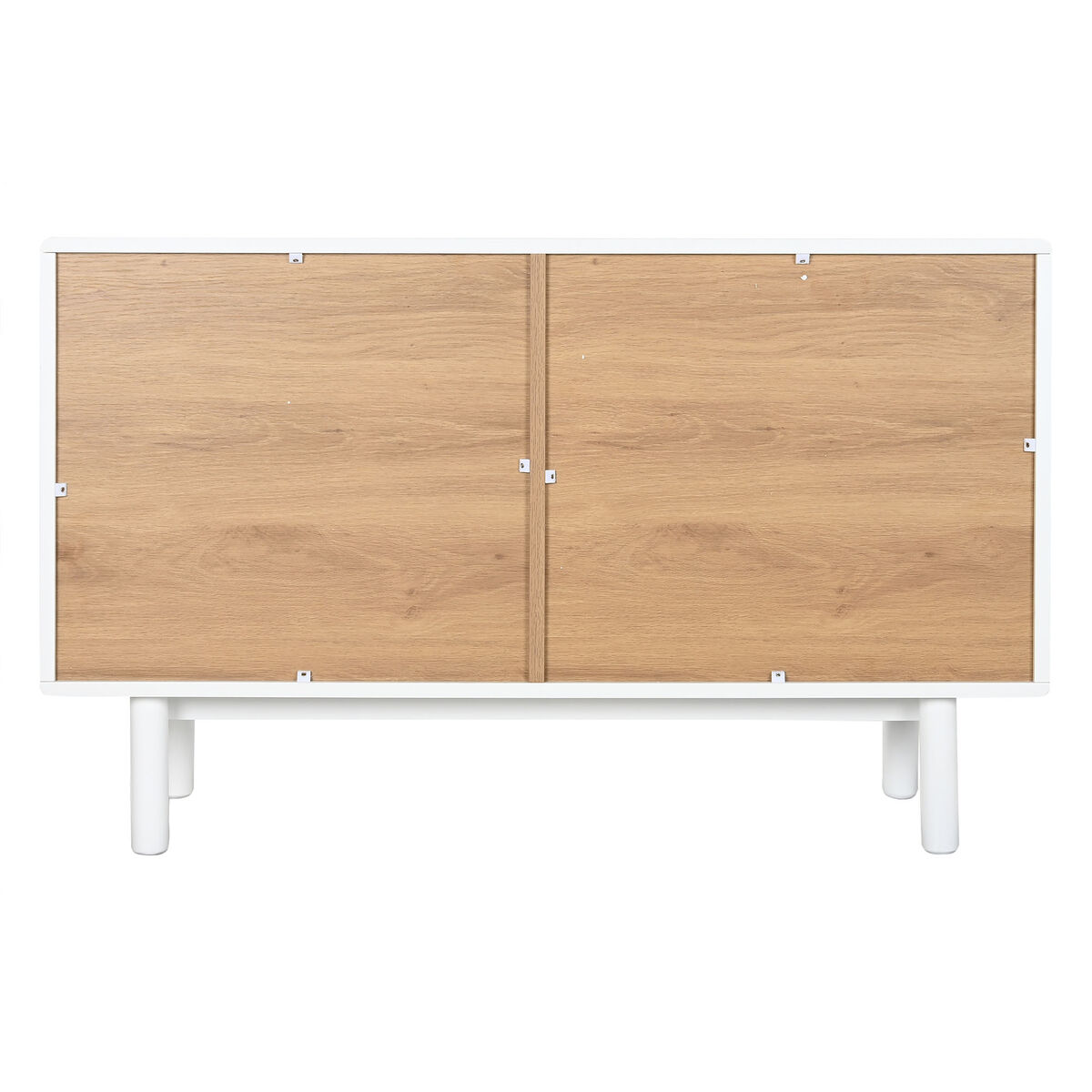 Kommod Home ESPRIT Vit Naturell polypropen Trä MDF 120 x 40 x 75 cm - 2