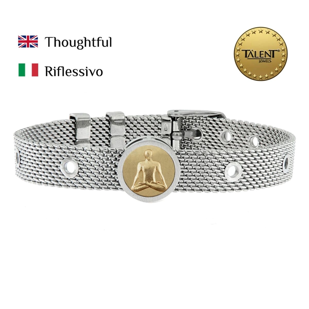Unisexarmband Thoughtful Talent Jewels TJA-5-10-01-1-235 Silvrig - 2