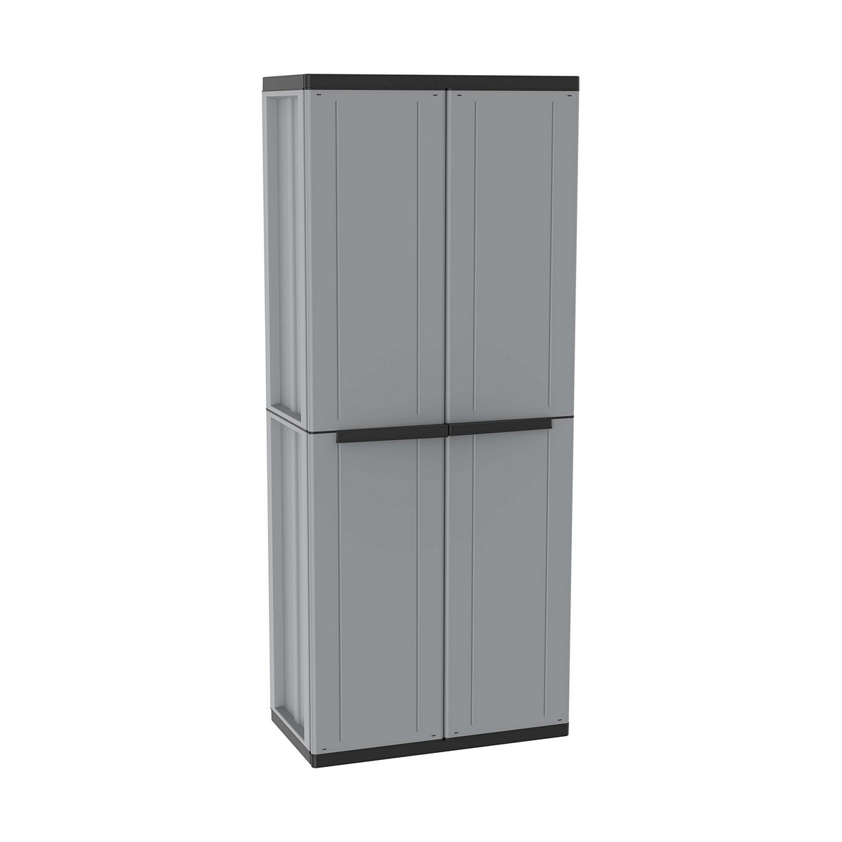 Garderob Terry jline268 Svart Svart/Grå Harts Plast 68 x 37,5 x 163,5 cm - 13