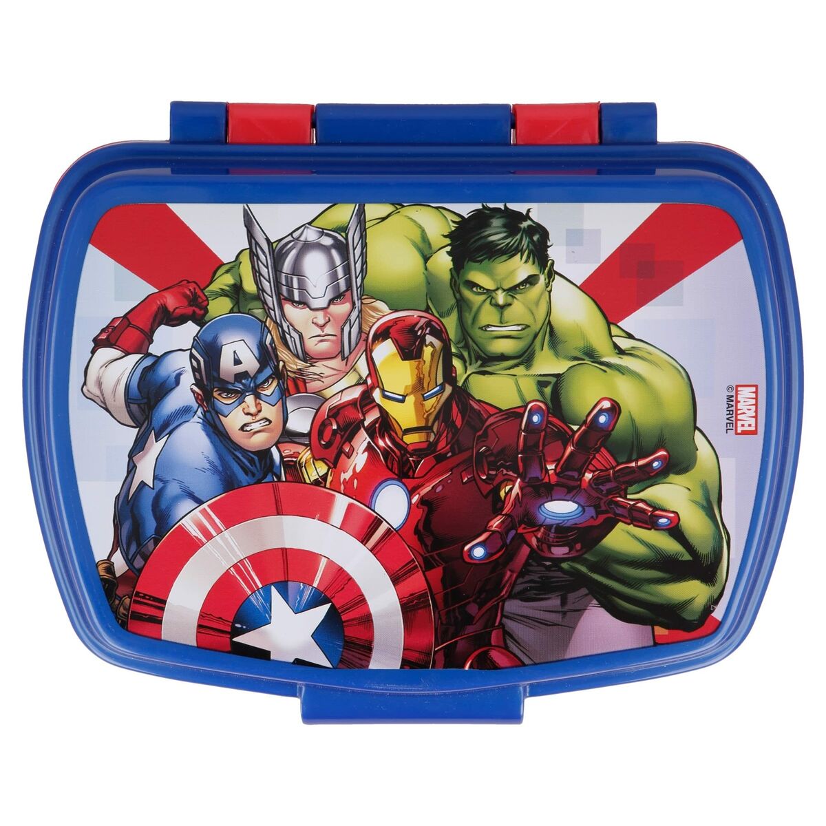 Smörgåslåda The Avengers Infinity Blå Plast Röd (17 x 5.6 x 13.3 cm) - 6