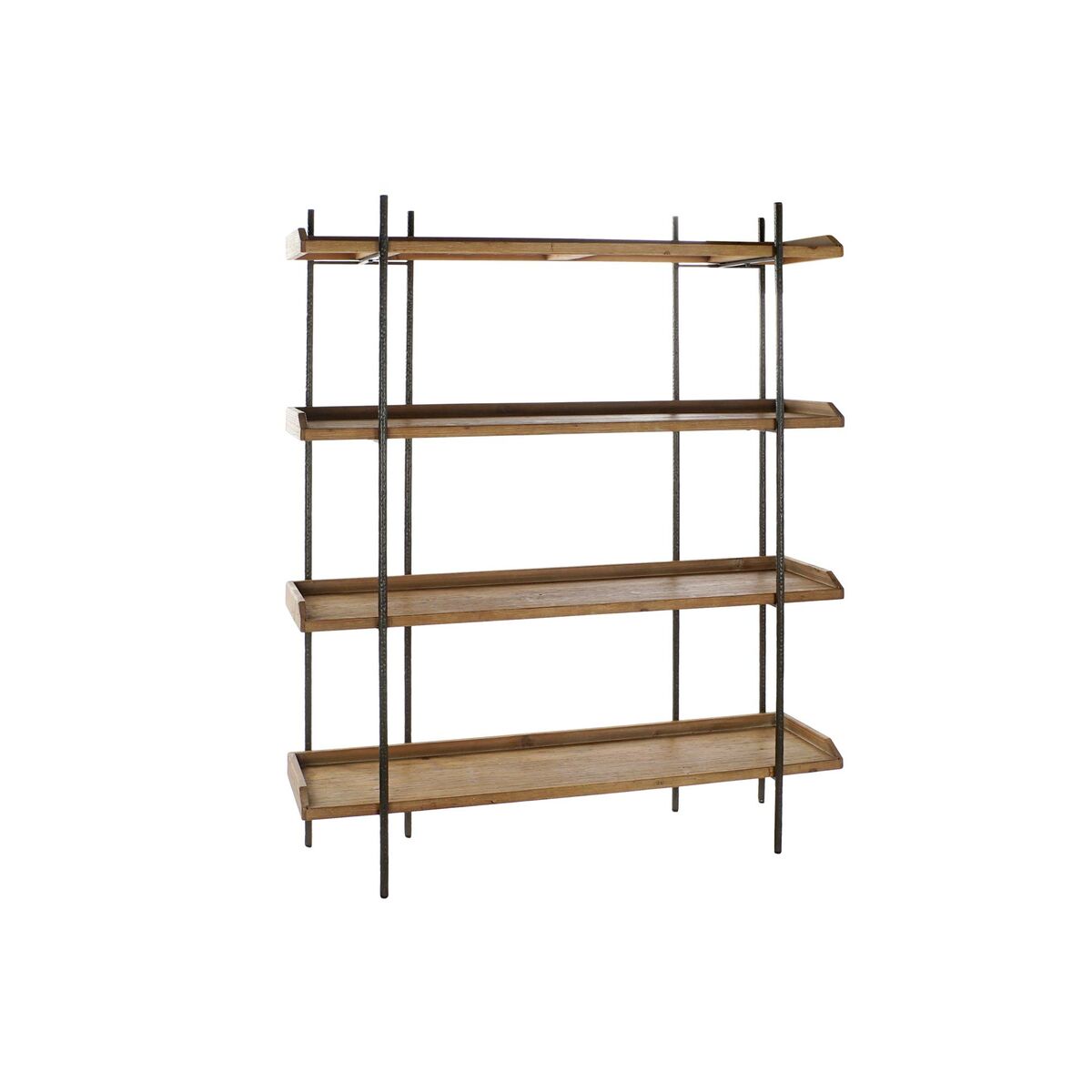 Bokhylla Home ESPRIT Brun Svart Trä Metall 150 x 40 x 181 cm