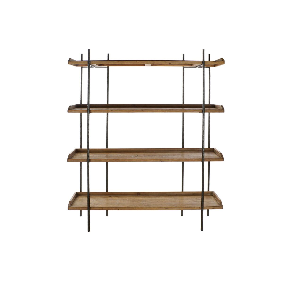 Bokhylla Home ESPRIT Brun Svart Trä Metall 150 x 40 x 181 cm - 2