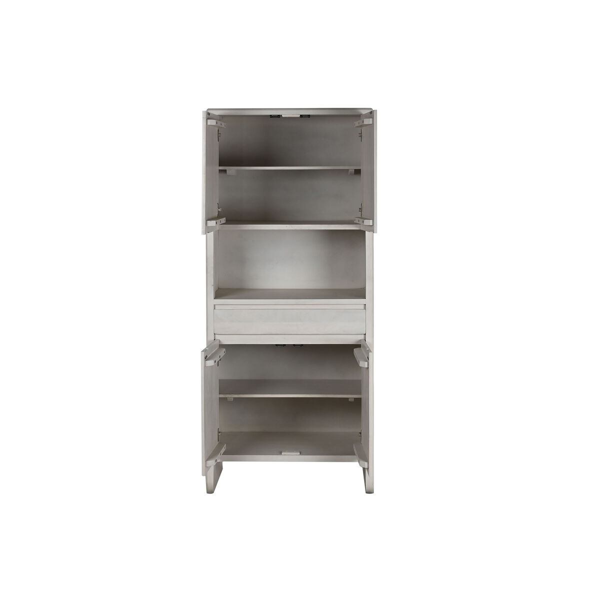 Skänk Home ESPRIT Vit Mangoträ 82 x 45 x 195 cm - 4